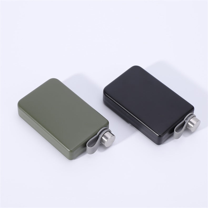 Stylish Mini Stainless Steel Hip Flask - Round & Square Designs