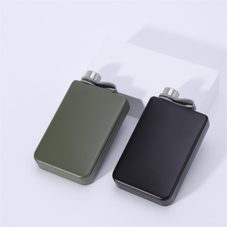 Stylish Mini Stainless Steel Hip Flask - Round & Square Designs