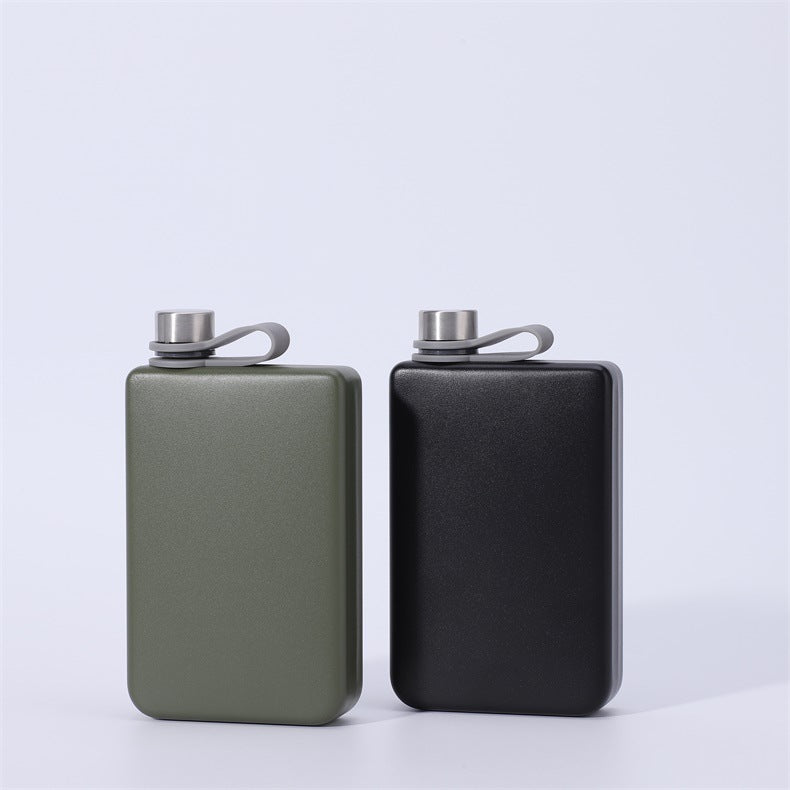 Stylish Mini Stainless Steel Hip Flask - Round & Square Designs