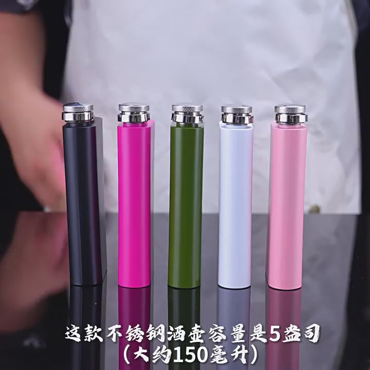304 Stainless Steel Portable Hip Flask for Outdoor Camping and Home Use